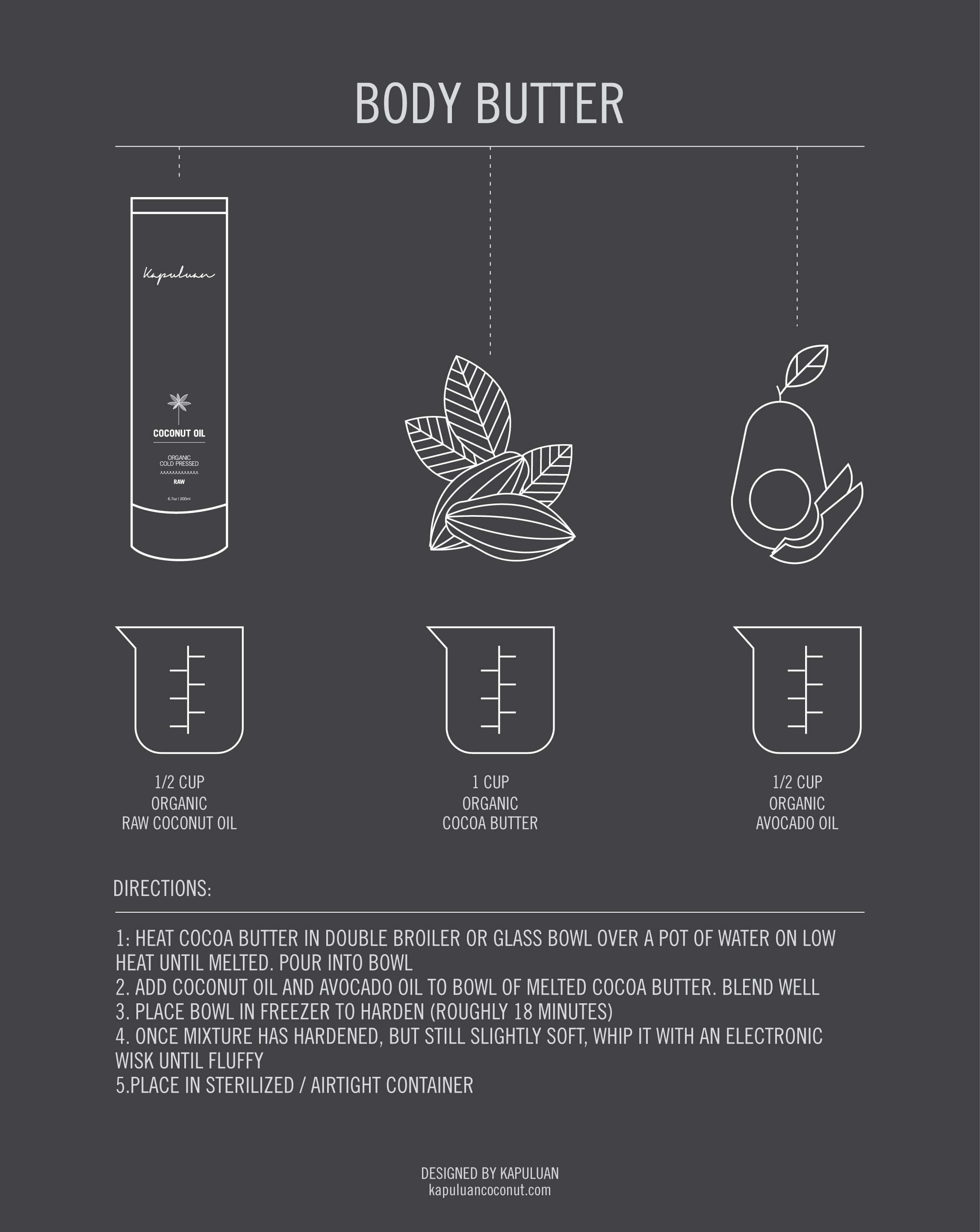 DIY Coconut Oil Body Butter Kapuluan Coconut Oil