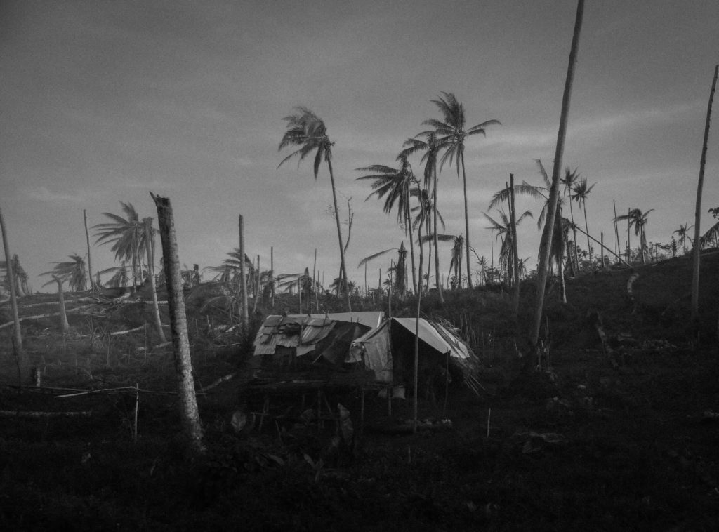 Aftermath of typhoon ruby in tacloban