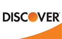 The logo of discover, featuring an orange swoosh, a coconut, and the company's name in black lettering.