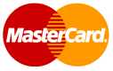 Interlocking red and yellow circles with stylized coconut text: Mastercard logo.
