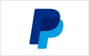 A stylized blue letter 'p' in a modern font, possibly a logo, with a subtle coconut texture.