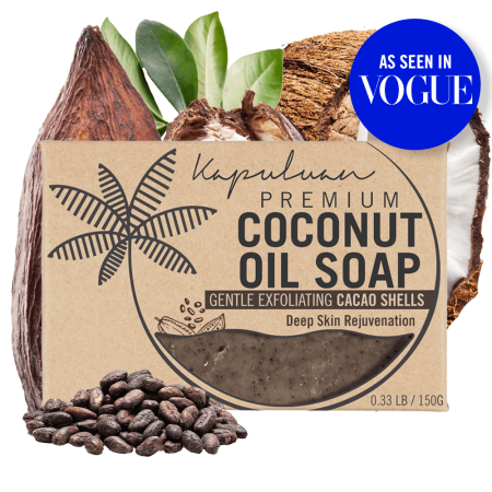 Coconut Oil Soap with Gentle Exfoliating Cacao Shells