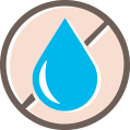 The image is a simple icon representing a water droplet enclosed within a circular border, which may suggest themes of coconut water purity, hydration, or moisture.