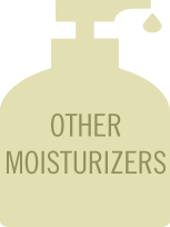 A simple image with a pale yellow background featuring centered text in a serif font that reads "other moisturizers".