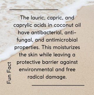 Here comes our coconut oil fun fact of the week! 🌴🌴🌴

#funfact #coconutoil #environment #antifungal #skincare